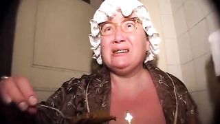 Shitting while fucking a granny in the ass