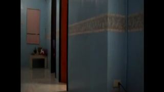 Oriental girl did a mess between her butt cheeks