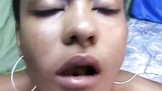 Brazilian babe eating fresh shit