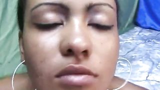 Brazilian babe eating fresh shit