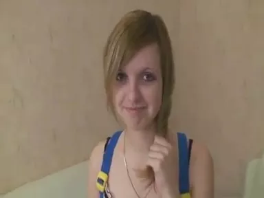 Sweet Russian girl pooping