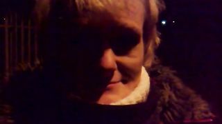 Slut sucking poop outdoor