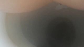 Step sister pooping in toilet