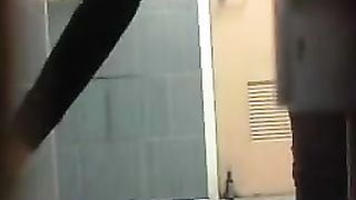 Sexy babe caught pooping