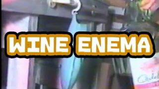 Extreme enema with red wine