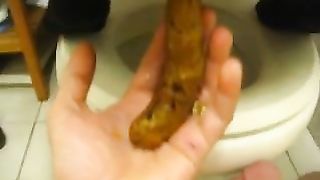 Big one on her hands slowly