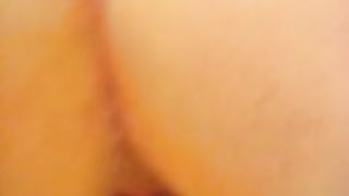 Big one on her hands slowly