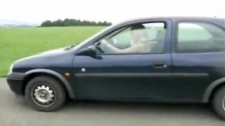 Blonde girl shitting and peeing