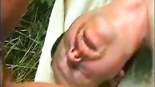 Mature couple pooping on each other