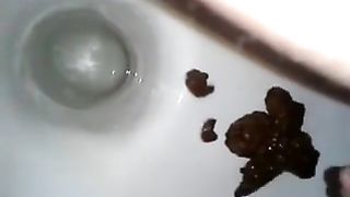 Wiping her dirty asshole slowly