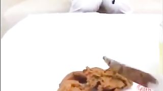 Brown haired teen wants to eat her own poop