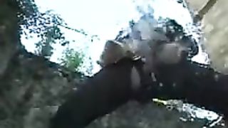 Washing her car with piss