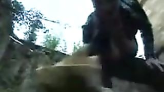 Washing her car with piss