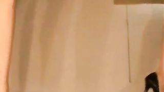 Two brunette babes pooping together