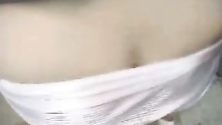 POOPING MY YOGA WHITE LEGGINGS