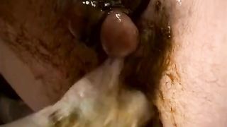 Fisting his husband while jerking him off