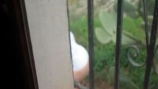 Caught a mature woman shitting in her garden