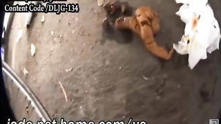 Japanese girlfriend pooping outdoor