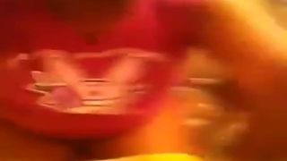 Ebony girl records herself shitting