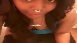 Ebony girl shitting in toilet