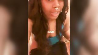 Ebony girl shitting in toilet