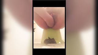 Girl with anal prolapse and pumped pussy