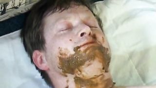 Dirty fat couple shit eating games