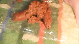 Soft shit in close up