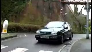 Parked her car to pee