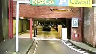 Parked her car to pee