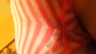 Cute girl shitting in her panties