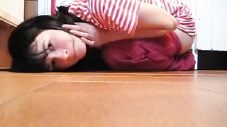 German teen shitting in doggy style