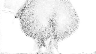 Ebony girl shitting slowly