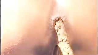 Slim teen shitting in the woods