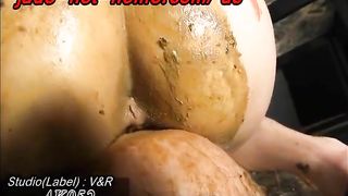 Smoking mistress feeding her slave