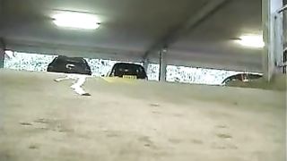 Blonde teen caught peeing underpass