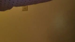 Hairy mature shitting in toilet