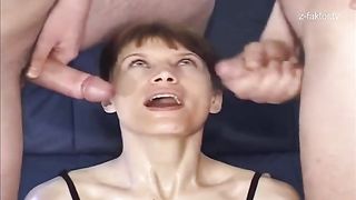 She's pooping after anal sex