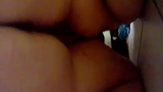 Fat girl eating her own shit