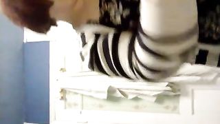 Fat girl eating her own shit