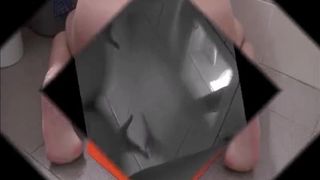 Nasty mature woman eats poop