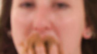Amateur eating poop