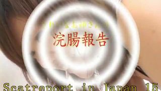 Young Japanese girl shits on bedroom floor