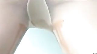 Filled brown pantyhose with shit