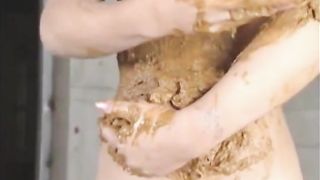 Human toilet walking in public