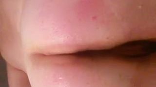 Fat wife shitting in close up