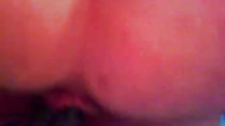 Amateur girl pooping on a dildo