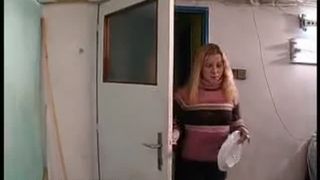 Two girls shitting on a plate