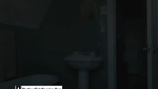 Hot wife pooping in toilet slowly