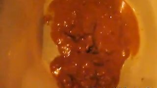 mature fat woman pooping